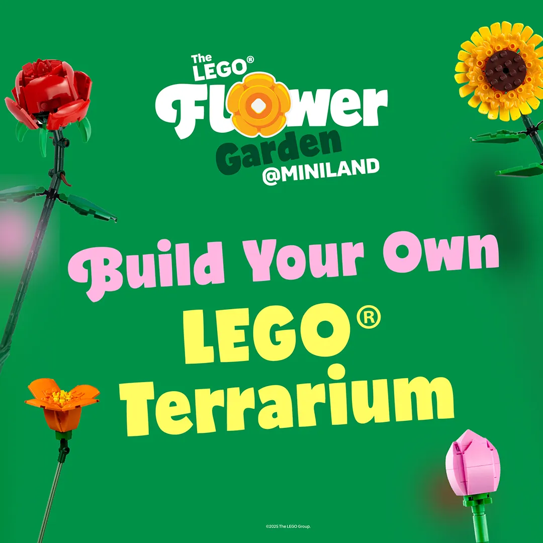 Build, Decorate & Bloom! Celebrate Mother’S Day With A Fun And Floral Twist At The LEGO® Flower Garden!Join Our LEGO® Terrarium Activity, Happening From 9–12 May, With Only 30 Decorating Sessions Available Per