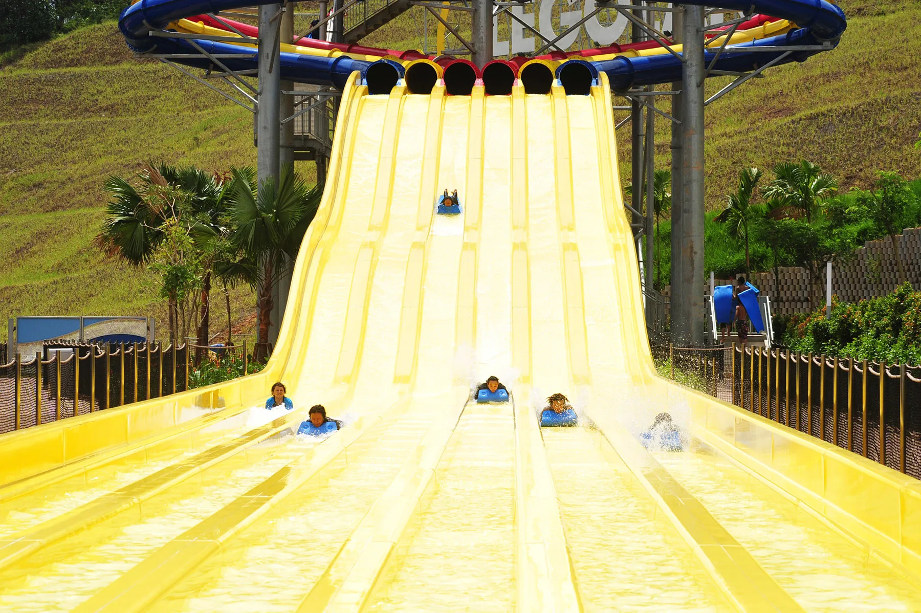 Lego Slide Racers at Water Park