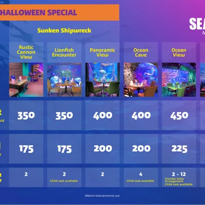 SLC Dining Halloween Special Pricing