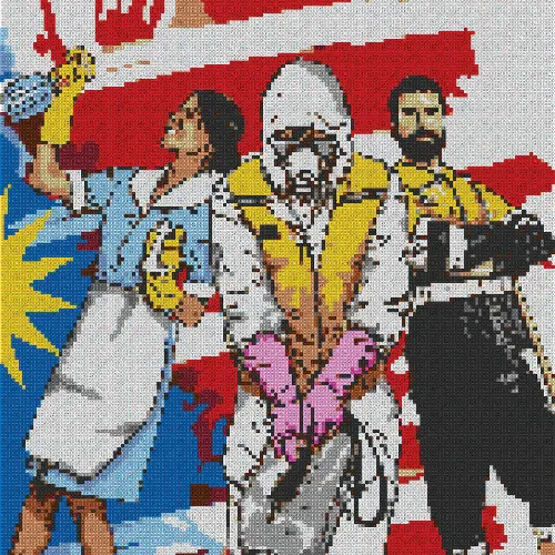 LEGO Frontliners Mural Display LEGOLAND Malaysia Resort