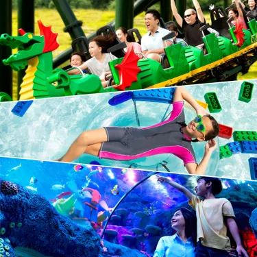 1-Day Triple-Park (Theme Park, Water Park & SEA LIFE)