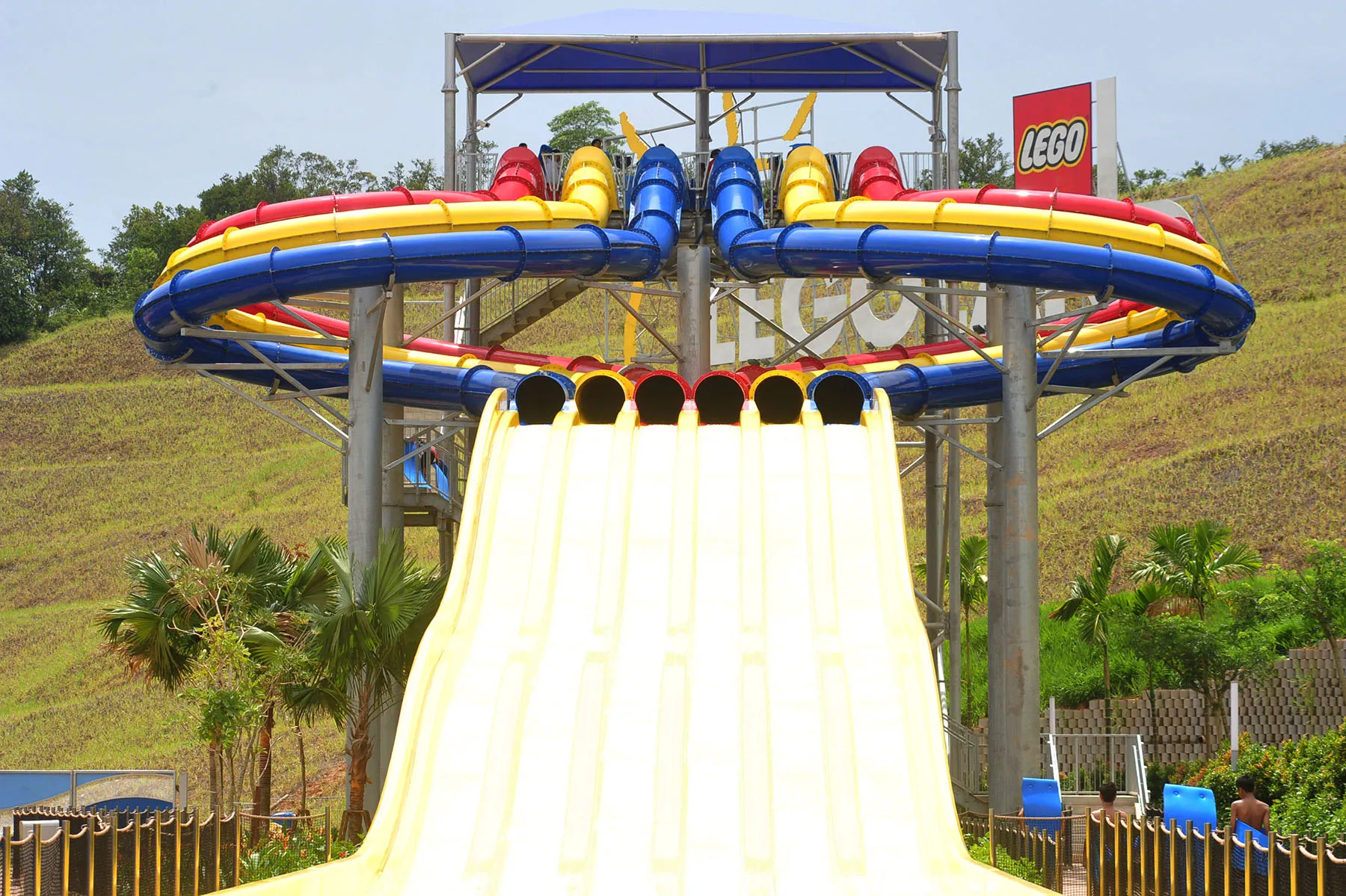 Lego Slide Racers at Water Park