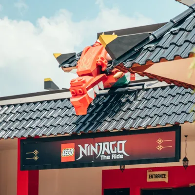 Ninjago The Ride Signage